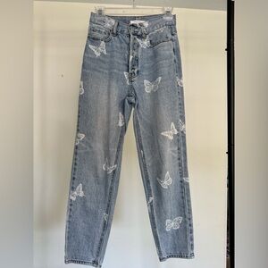 Pacsun Jean 25” with butterflies